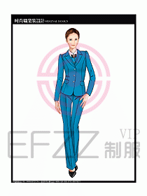 專賣店營業(yè)員服裝設(shè)計圖1165