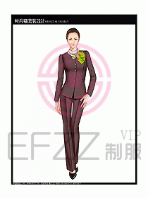 專賣店營業(yè)員服裝設(shè)計圖1175
