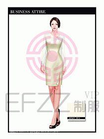 專賣店營業(yè)員服裝設(shè)計圖1196