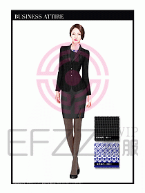 專賣店營業(yè)員服裝設(shè)計圖1194
