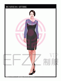 專賣店營業(yè)員服裝設(shè)計圖1198