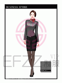 專賣店營業(yè)員服裝設(shè)計圖1202