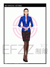 專賣店營業(yè)員服裝設(shè)計圖1226