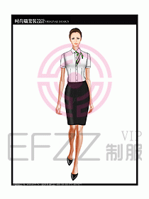 女職業(yè)裝短袖襯衫設(shè)計(jì)圖186