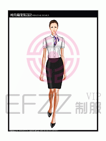 女職業(yè)裝短袖襯衫設(shè)計(jì)圖187