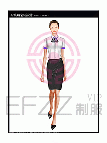 女職業(yè)裝短袖襯衫設(shè)計(jì)圖194