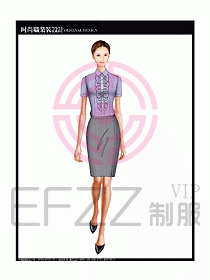 女職業(yè)裝短袖襯衫設(shè)計(jì)圖197