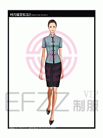 女職業(yè)裝短袖襯衫設(shè)計圖207