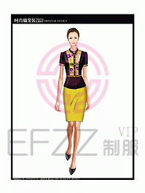 女職業(yè)裝短袖襯衫設(shè)計(jì)圖222