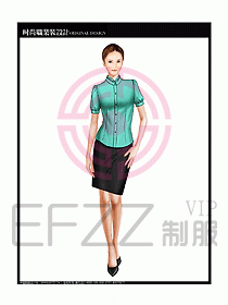 女職業(yè)裝短袖襯衫設(shè)計(jì)圖240