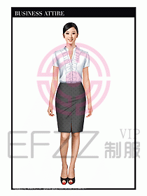 女職業(yè)裝短袖襯衫設(shè)計(jì)圖266
