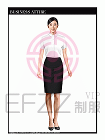 女職業(yè)裝短袖襯衫設(shè)計(jì)圖276