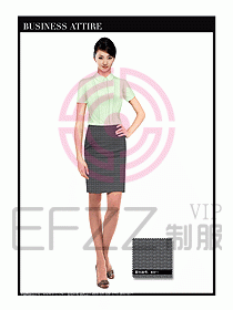 女職業(yè)裝短袖襯衫設(shè)計(jì)圖286