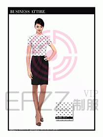 女職業(yè)裝短袖襯衫設(shè)計圖297
