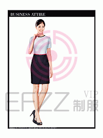 女職業(yè)裝短袖襯衫設(shè)計(jì)圖293