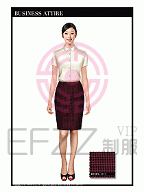 女職業(yè)裝短袖襯衫設(shè)計(jì)圖301