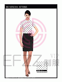 女職業(yè)裝短袖襯衫設計圖298