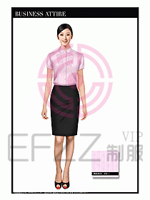 女職業(yè)裝短袖襯衫設(shè)計圖299
