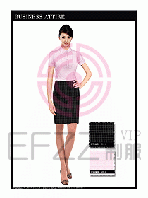 女職業(yè)裝短袖襯衫設(shè)計圖303