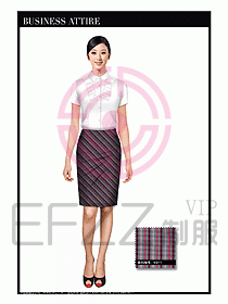 女職業(yè)裝短袖襯衫設(shè)計(jì)圖304