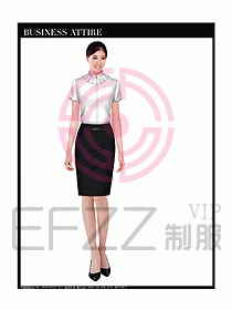 女職業(yè)裝短袖襯衫設(shè)計圖308