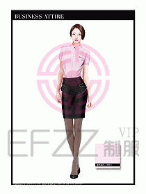 女職業(yè)裝短袖襯衫設計圖327