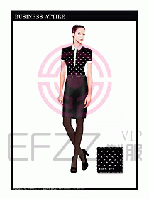 女職業(yè)裝短袖襯衫設(shè)計(jì)圖336