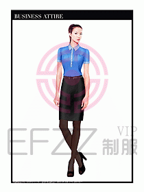 女職業(yè)裝短袖襯衫設(shè)計圖335