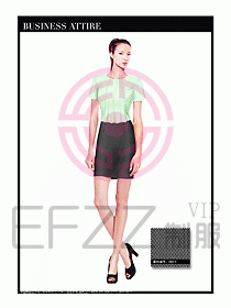 女職業(yè)裝短袖襯衫設計圖341
