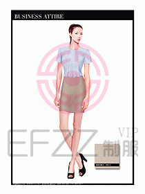 女職業(yè)裝短袖襯衫設(shè)計(jì)圖342