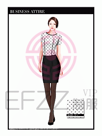 女職業(yè)裝短袖襯衫設(shè)計(jì)圖351