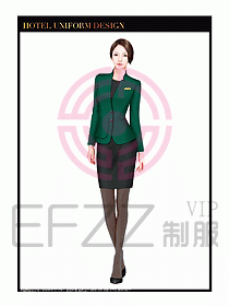 酒店大堂服務(wù)員制服設(shè)計(jì)圖688