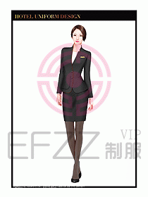 酒店大堂服務(wù)員制服設(shè)計(jì)圖685