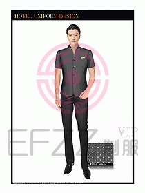 酒店大堂服務(wù)員制服設(shè)計圖690