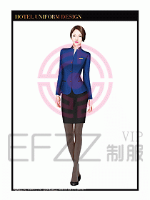 酒店大堂服務(wù)員制服設(shè)計(jì)圖698