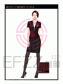 酒店大堂服務(wù)員制服設(shè)計(jì)圖702