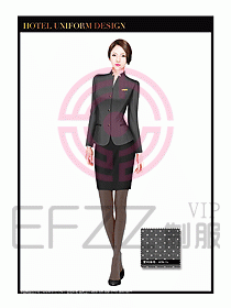 酒店大堂服務(wù)員制服設(shè)計(jì)圖701