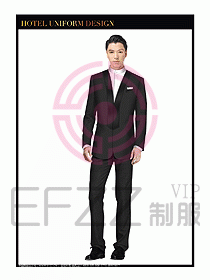 酒店大堂服務(wù)員制服設(shè)計(jì)圖703