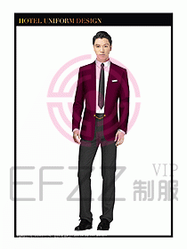 酒店大堂服務(wù)員制服設(shè)計(jì)圖710