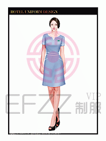 SPA按摩技師制服設(shè)計(jì)圖868