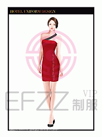 SPA按摩技師制服設(shè)計(jì)圖874