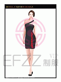 SPA按摩技師制服設(shè)計圖873