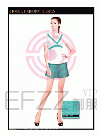 SPA按摩技師制服設(shè)計(jì)圖877