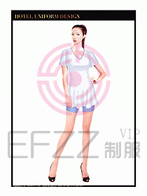 SPA按摩技師制服設(shè)計圖893