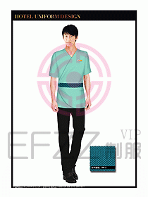 SPA按摩技師制服設(shè)計圖905