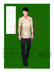 SPA按摩技師制服設(shè)計(jì)圖925