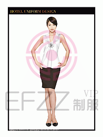 桑拿水療會(huì)所前臺(tái)服務(wù)員制服207