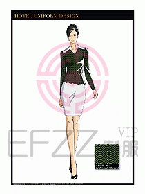 桑拿水療會所前臺服務(wù)員制服220