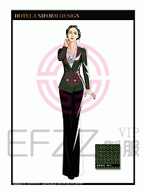 桑拿SPA咨客迎賓制服設(shè)計320