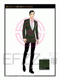 桑拿SPA咨客迎賓制服設(shè)計(jì)322